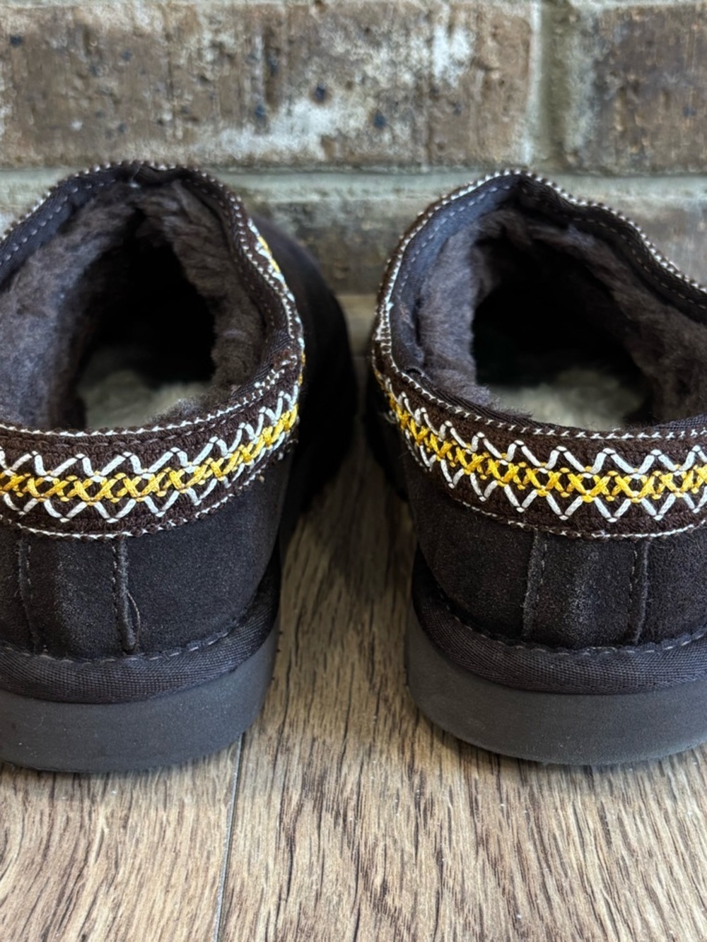 Ugg Tasman Slippers Shoes In Brown Size 6 - Picture 5 of 8